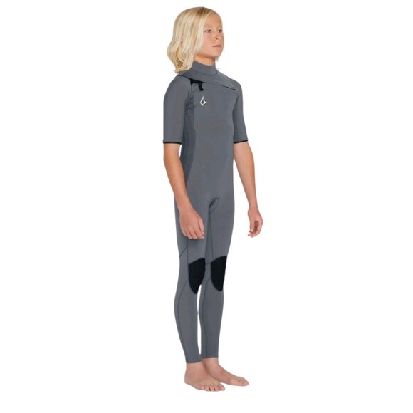 Volcom Big Boys 2mm Wetsuit Spring Suit Chest Zip Size 14 - Picture 3 of 5
